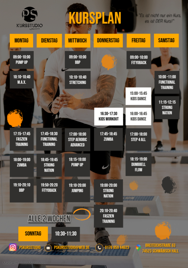 Fitness Classes Schedule (1) – Made with PosterMyWall-4 Fitness Classes Schedule (1) - Made with PosterMyWall-4